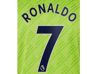 Ronaldo # 7 Manchester United 2022-23 YOUTH Third  Nameset - Navy Blue