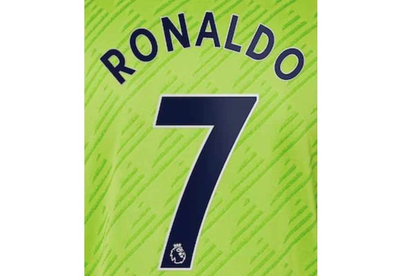 Ronaldo # 7 Manchester United 2022-23 YOUTH Third Nameset - Navy Blue