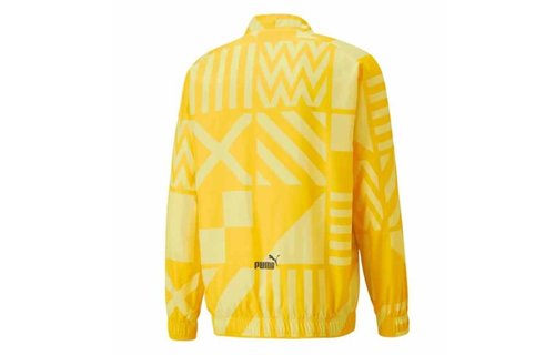 Puma BVB Borussia Dortmund 2022 - 23  Prematch Jacket - Cyber Yellow/Puma Black