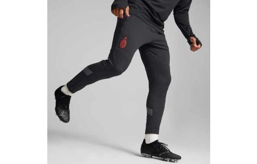 Puma AC Milan 2022-23 Training Soccer Pants - Black/Tango Re