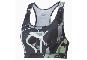 Puma individualLiga Mid Impact Women's Sports Bra - Parisian Night/Fizzy Light