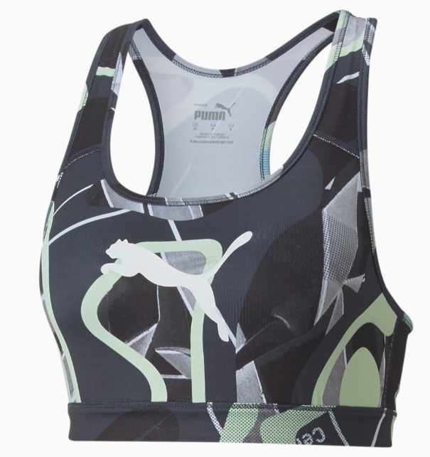 Puma individualLiga Mid Impact Women's Sports Bra - Parisian Night/Fizzy Light