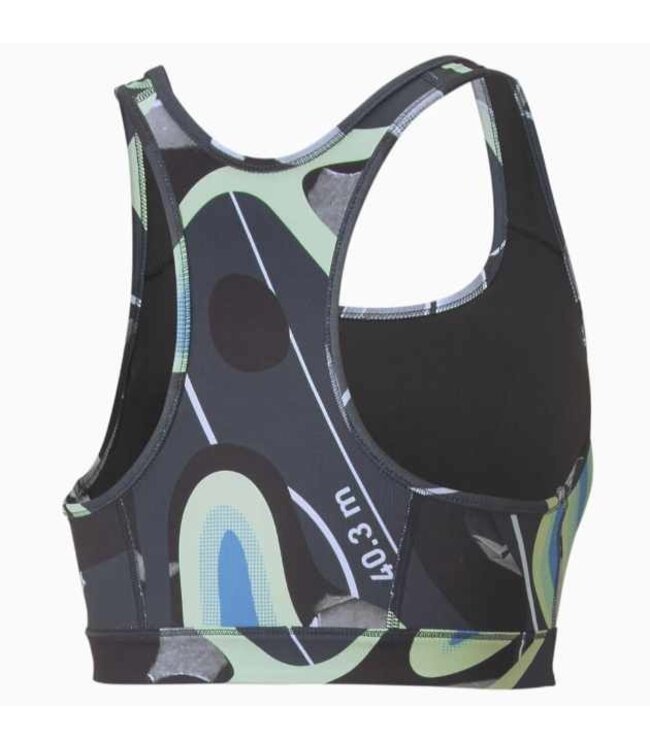 Puma Puma individualLiga Mid Impact Women's Sports Bra - Parisian Night/Fizzy Light