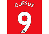 G.Jesus # 9 Arsenal 22/23 Home Nameset - White