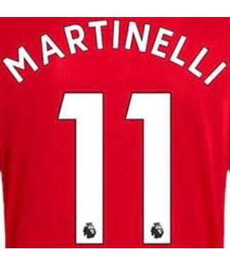 Uni-Sport Martinelli  # 11 Arsenal 22/23 Home Nameset - White