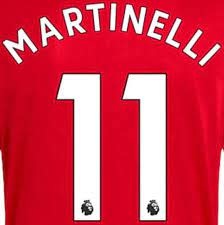 Martinelli  # 11 Arsenal 22/23 Home Nameset - White