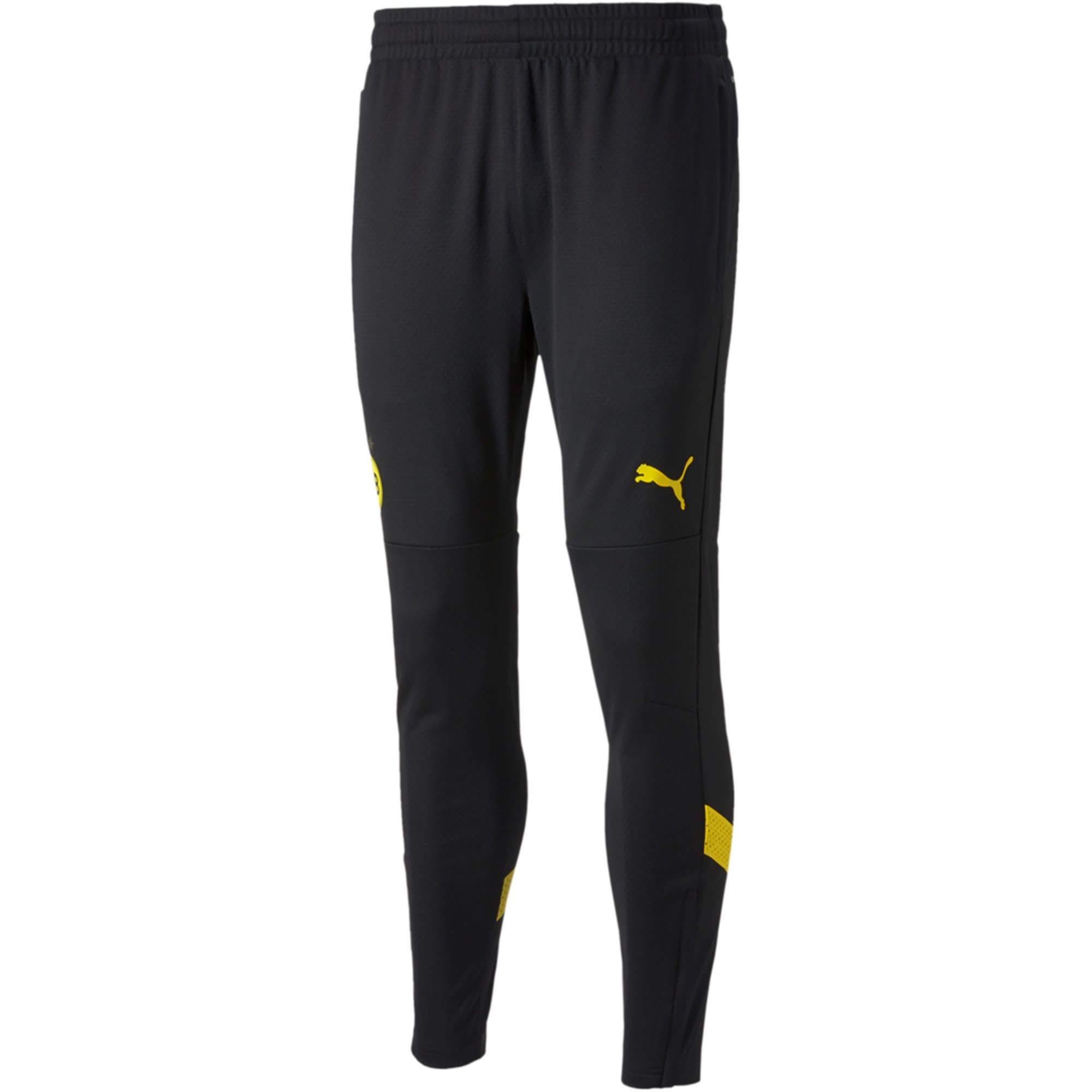Puma BVB Borussia Dortmund 2022-23 Training Soccer Pants - Black/Cyber Yellow