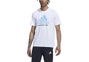 adidas Argentina WC World Cup 2022 Graphic Tee Shirt - White