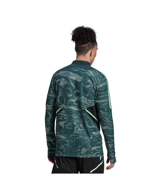 adidas adidas Real Madrid 2022 - 23 Long Sleeve UCL Training Top- Linen Green/Shadow