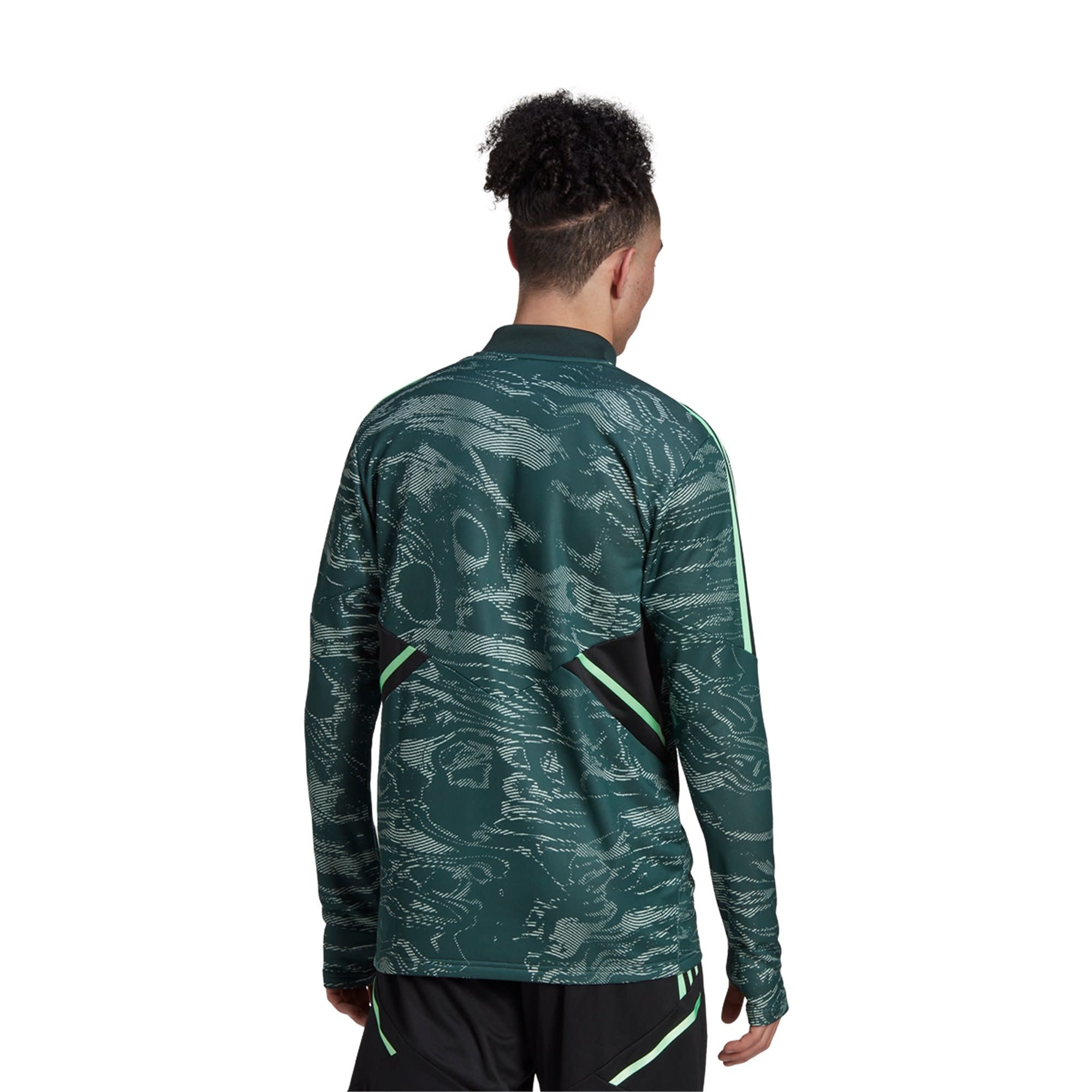 adidas Real Madrid 2022 - 23 Long Sleeve UCL Training Top- Linen Green/Shadow