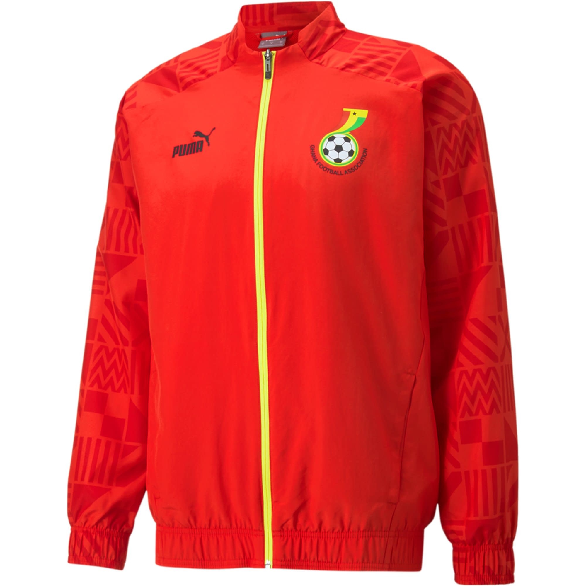Puma Ghana WC 2022 World Cup Prematch Jacket - Red/Black