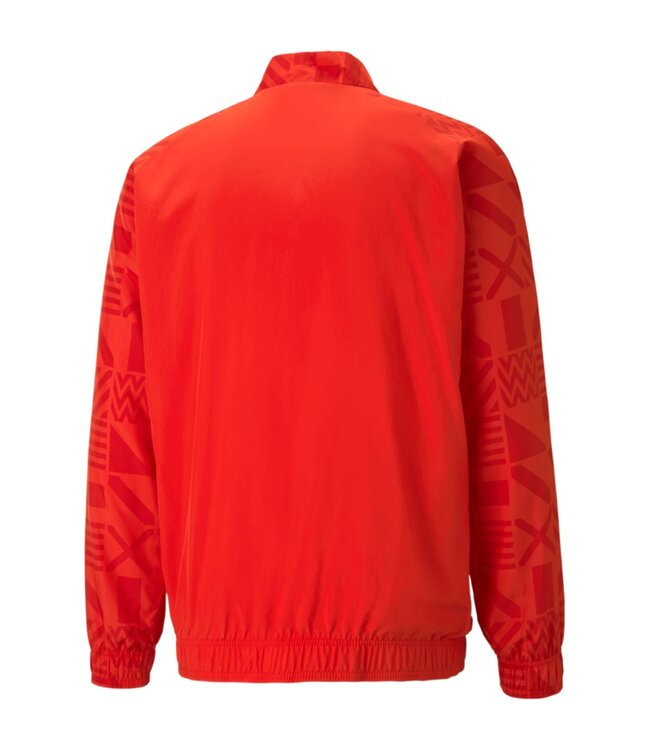 Puma Puma Ghana WC 2022 World Cup Prematch Jacket - Red/Black