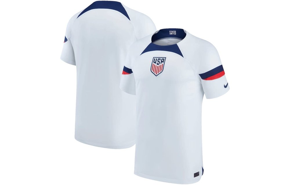 Nike USA United States Youth WC 2022 World Cup Home Jersey -White/Loyal Blue
