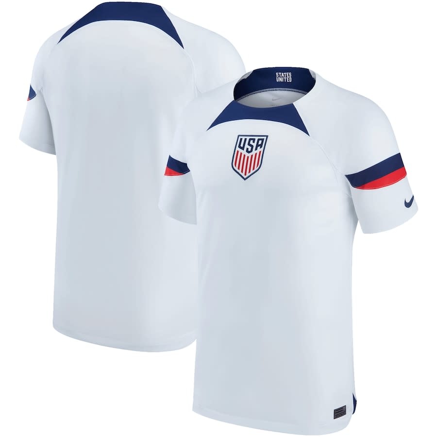 Nike USA United States Youth WC 2022 World Cup Home Jersey -White/Loyal Blue