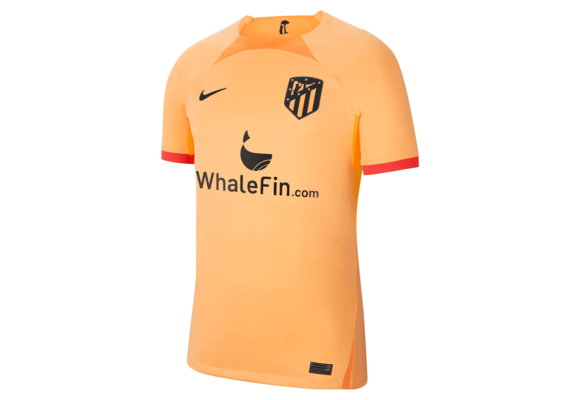 Nike Atletico Madrid 2022-23 3rd Third Jersey - Peach Cream/Atomic Orange