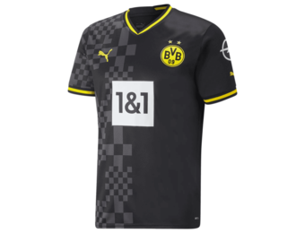 Puma 2022-23 Borussia Dortmund Home Jersey - Yellow-Black, S