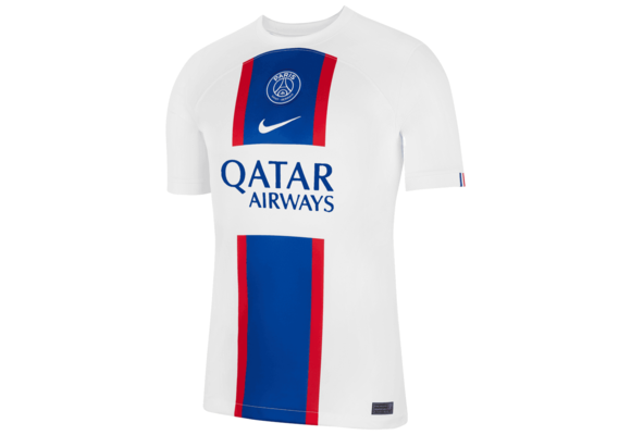 Nike PSG Paris Saint German 2022 - 23 Third Jersey - White/Midnight Navy/Red