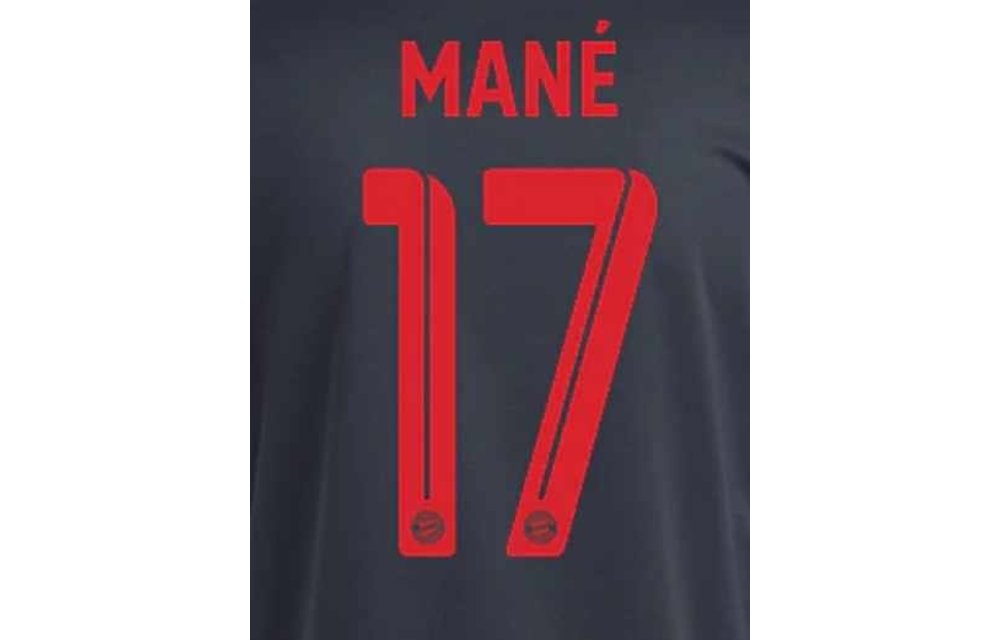 Mane # 17 Bayern Munich 22/23 Third Nameset - Red