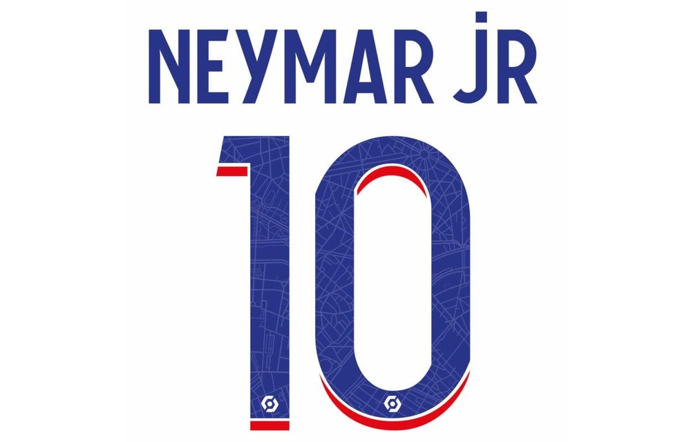 Neymar Jr # 10 PSG Paris Saint German 22/23 Third Nameset
