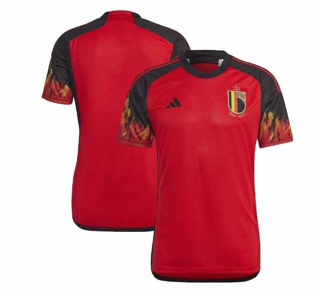 adidas Football Belgium World Cup 2022 unisex home shirt in red