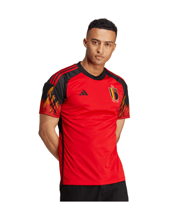 adidas adidas Belgium WC 2022 World Cup Home Jersey - Red/Black