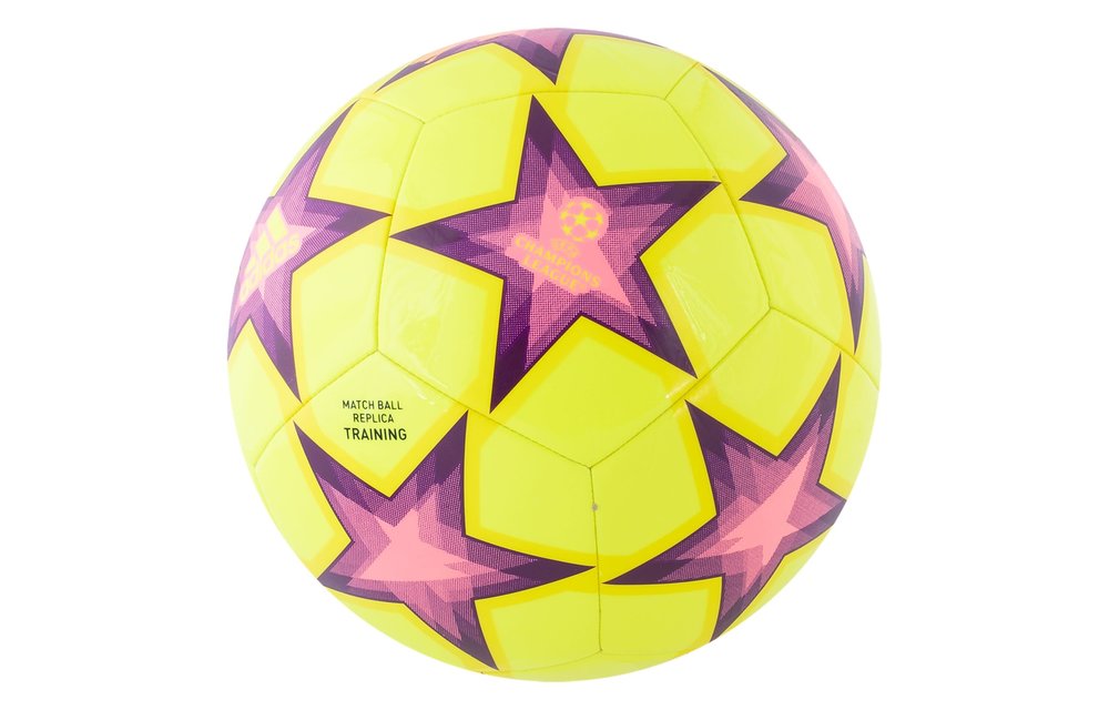 adidas UCL Champions League 2022-23 Club Ball - Solar Yellow / Beam Pink / Pantone