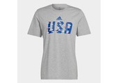 adidas United States USA FIFA WC World Cup 2022 Tee Shirt - Heather Grey