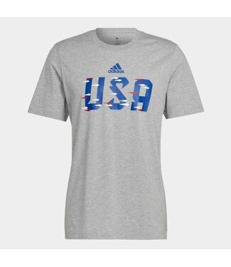 adidas adidas United States USA FIFA WC World Cup 2022 Tee Shirt - Heather Grey