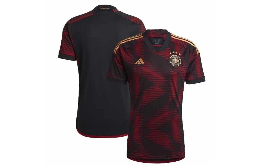 adidas Germany WC 2022 World Cup Away Jersey - Black/Red/Gold