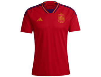 adidas Spain WC 2022 World Cup Home Jersey - Power Red/Navy Blue