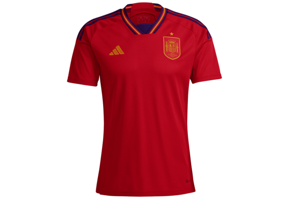 adidas Spain WC 2022 World Cup Home Jersey - Power Red/Navy Blue