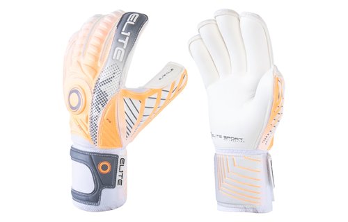 Elite Sports Club Goal Keeper Gloves - White/Orange