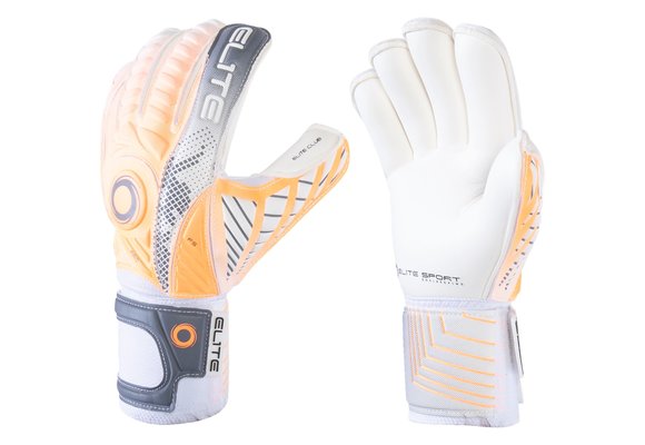 Elite Sports Club Goal Keeper Gloves - White/Orange