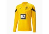 Puma BVB Borussia Dortmund 2022-23 1/4 Zip Training Top - Cyber Yellow/Black