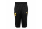 Puma BVB Borussia Dortmund 2022-23 3/4 Training Soccer Pants - Black/Cyber Yellow
