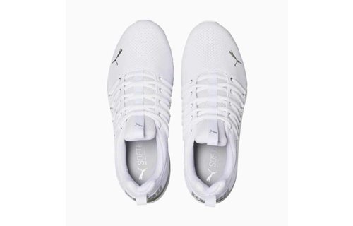 Puma Axellion Perf Wide Training Running Shoes -White/Silver