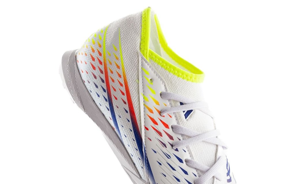 adidas Jr Predator Edge .3 TF Al Rihla Pack Turf Shoes - Cloud White/Solar Yellow