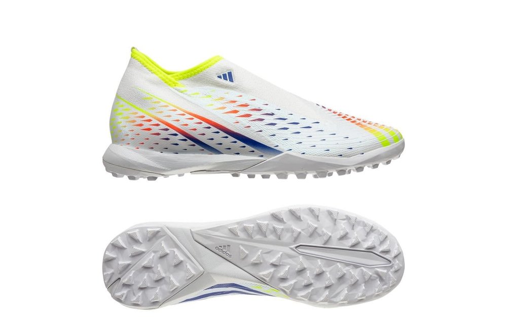 adidas Predator Edge .3 Al RIhla Pack Laceless TF Turf Cloud White/Solar Yellow