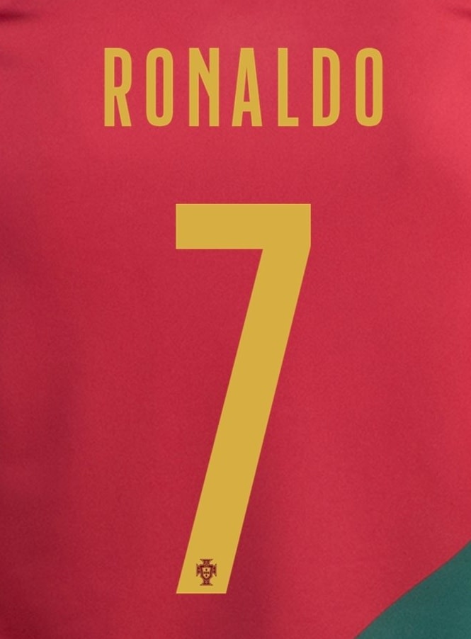 Ronaldo #7 Portugal World Cup 2022 Home Nameset - Soccerium