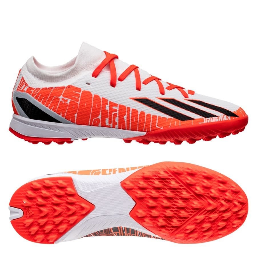 adidas X Speedportal Messi .3 TF - White/Coral Red/Black -