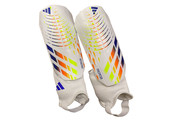 adidas Predator  WC World Cup 2022 Al Rihla Match Shin Guards - White/Power Blue/Solar Red