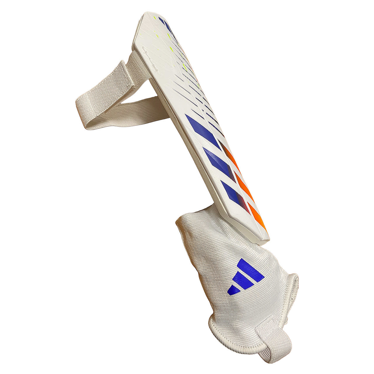 adidas Predator  WC World Cup 2022 Al RIhla Match Shin Guards - White/Power Blue/Solar Red