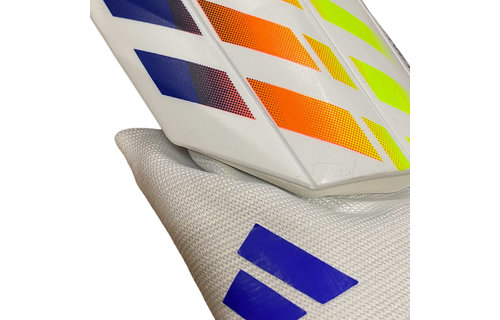 adidas Predator  WC World Cup 2022 Al RIhla Match Shin Guards - White/Power Blue/Solar Red