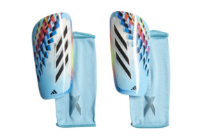 adidas X Speedportal  Al Rihla WC World Cup 2022 League Shin Guards - White/Bright Cyan/Black