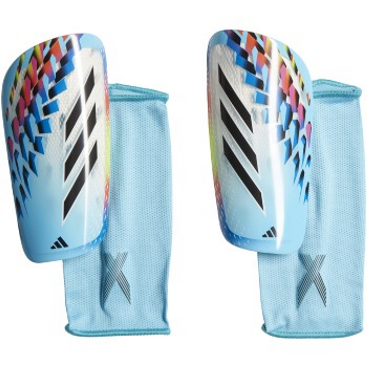 adidas X Speedportal Al Rihla WC World Cup 2022 League Shin Guards - White/Bright Cyan/Black