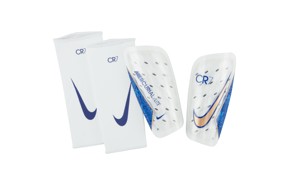 Nike Mercurial Lite 2022 CR7 Soccer Shin Guard - Clear/Concord/Metallic Copper