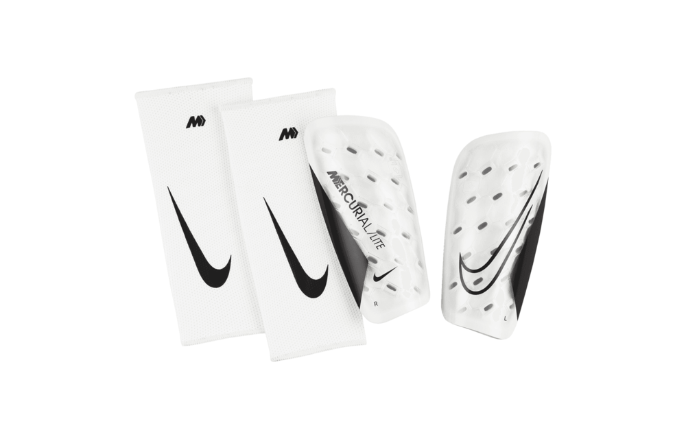 Nike Mercurial Lite 2022 Soccer Shin Guard - White/White/Black