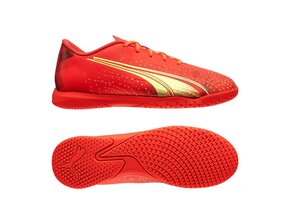 Puma Jr Ultra Play IT Indoor Shoes - Fiery Coral/Fizzy Light/Salmon