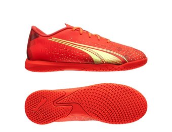 Puma Jr Ultra Play IT Indoor Shoes - Fiery Coral/Fizzy Light/Salmon