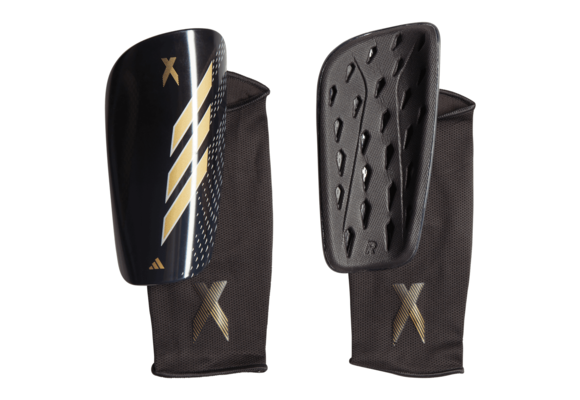 adidas X Speedportal  2022 League Shin Guards - Black/Grey/Matte Gold